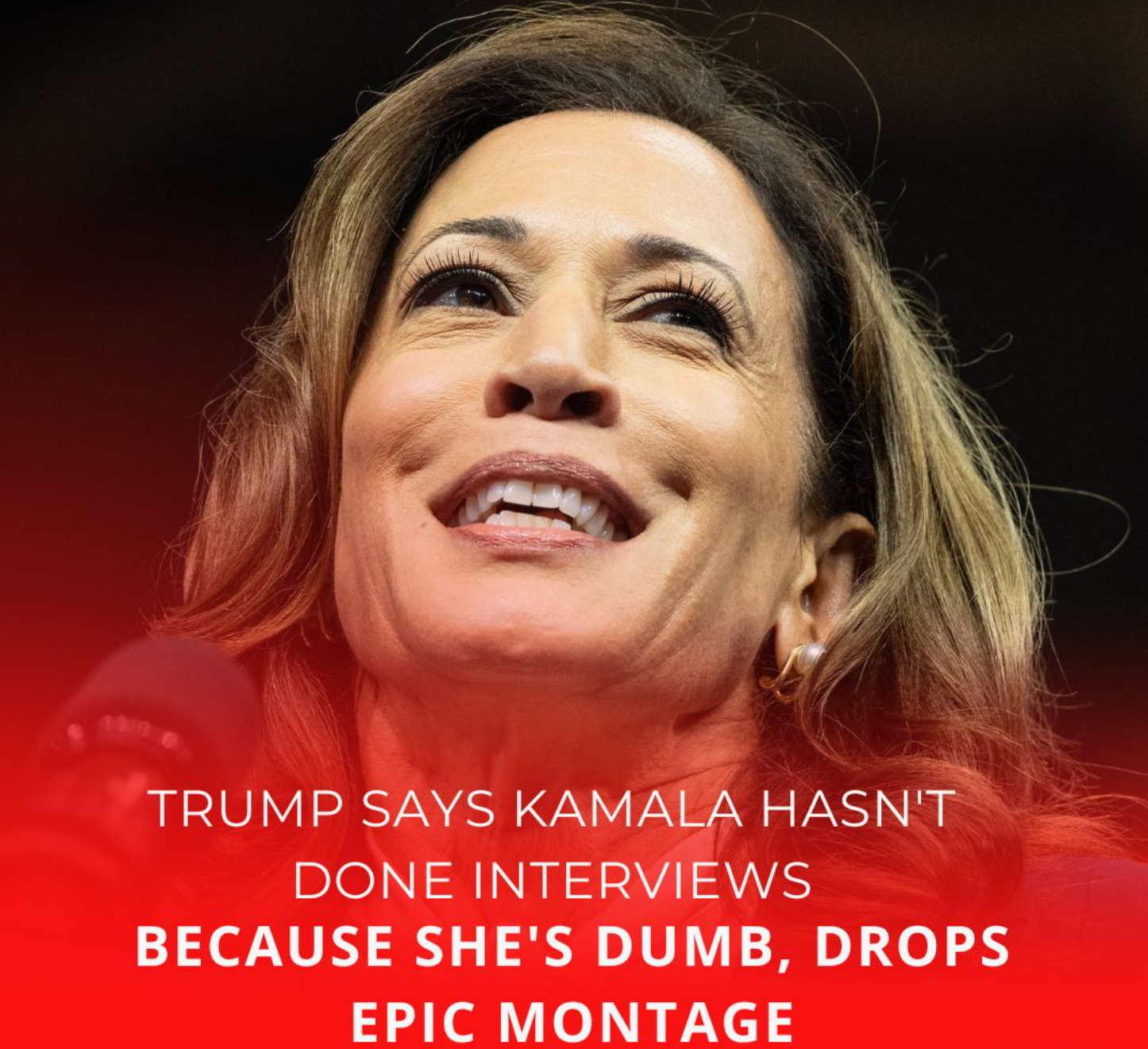 Trump Says Kamala Hasn’t Done Interviews Because She’s Dumb, Drops Epic Montage [VIDEOS]